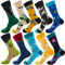 Xianghui Unisex Custom Logo Packaging Happy Socks Men Colorful Socks