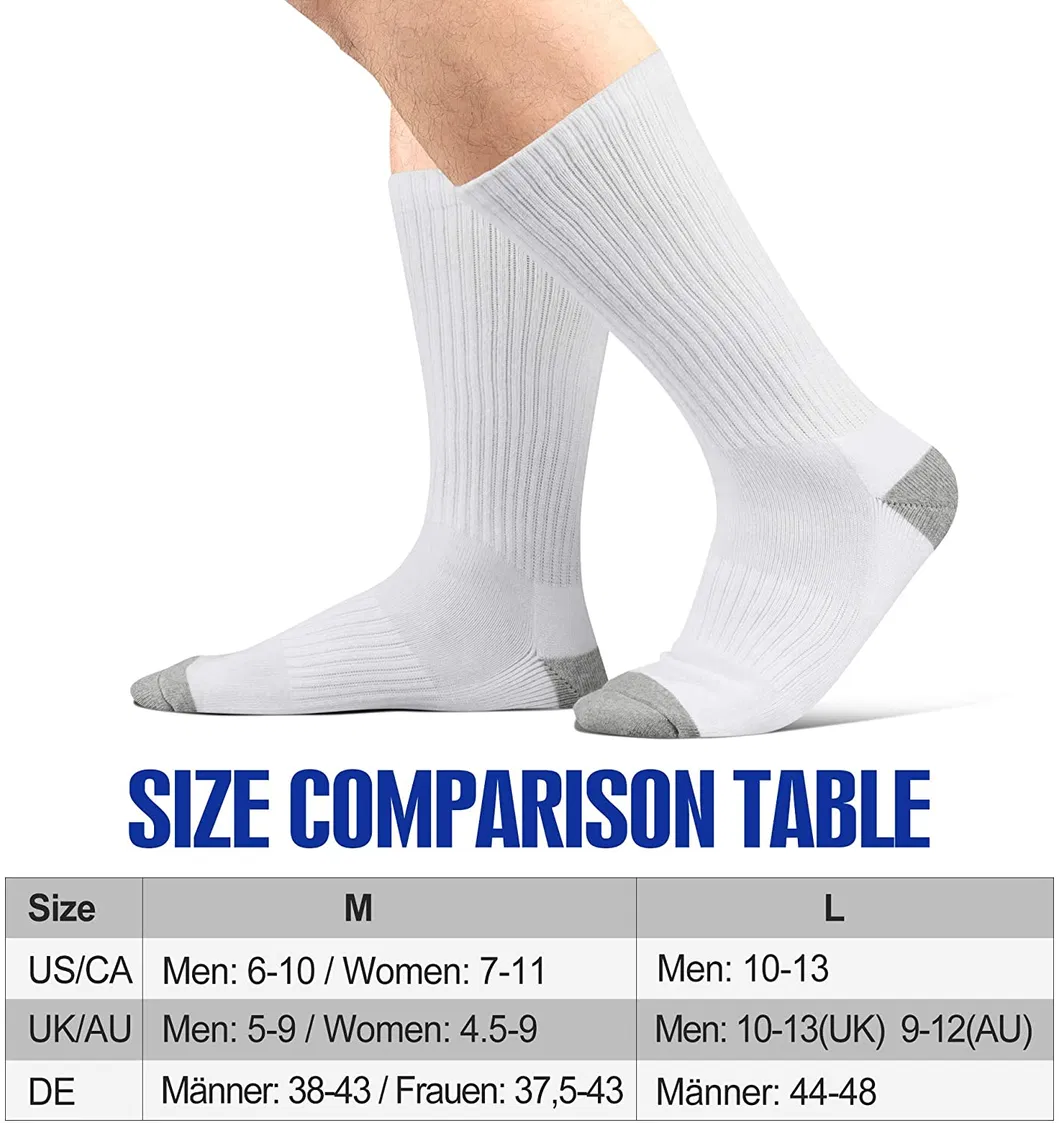 Xianghui Wholesale Can Custom Logo OEM Outdoor Running Crew Cotton Gym Socks