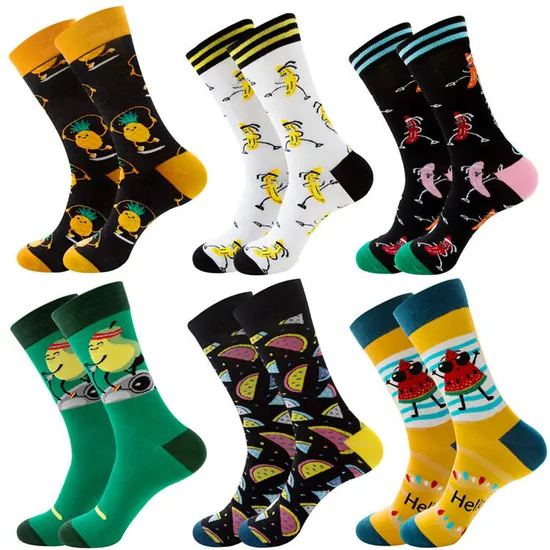 Xianghui Wholesale Custom New Women Fashion Tube Cotton Crew Happy Socks