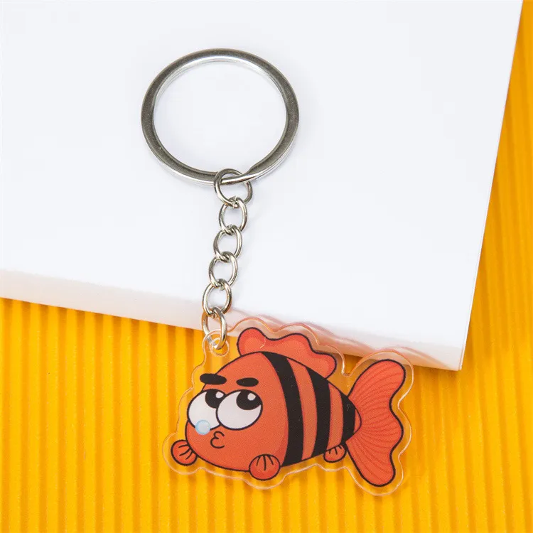 Xianghui Cute Poular Quality Custom Design Fashion Fish Acrylic Keychain
