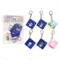 Xianghui Fashion Beautiful Colorful Custom Square Sahpe Cute Pattern Acrylic Keychain