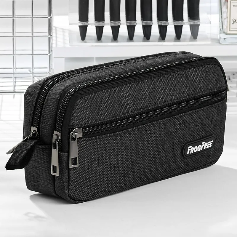 Customized Logo Wholesale Fashion Portable Pencil Case Small Student Oxford Pen Pencil Bag for School