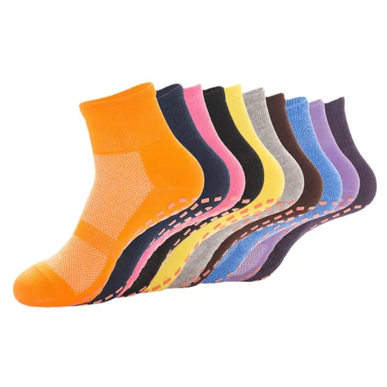 Xianghui Wholesale Custom Summer Non-Slip Mesh Trampoline Yoga Socks for Adults and Children