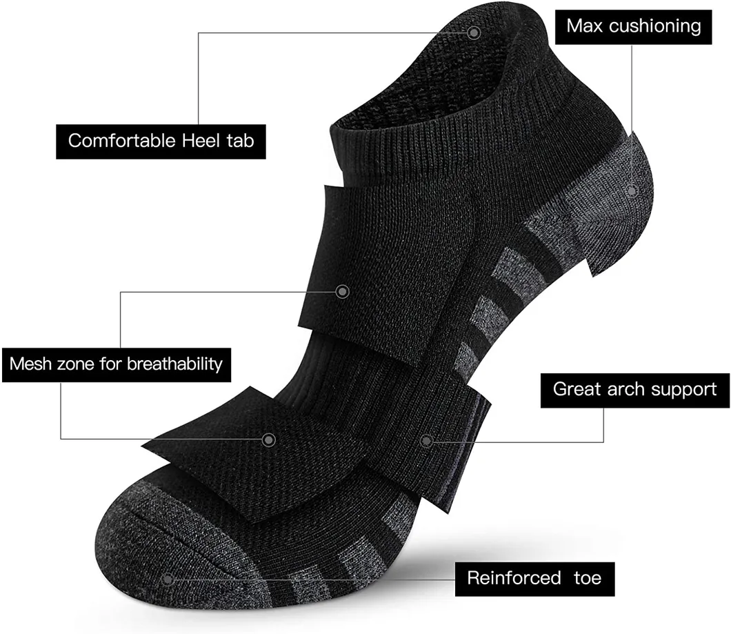 Xianghui Can Custom Logo Cotton Running Outdoor Basketball Sport Socks