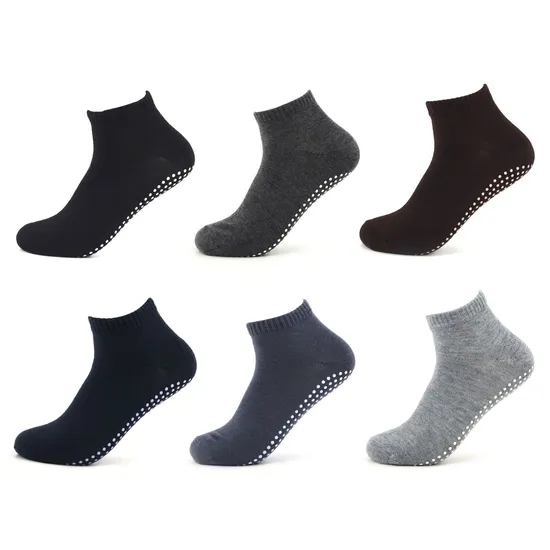 Xianghui Polyester Cotton Non-Slip Sports Yoga Low Cut Socks for Men