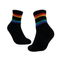Xianghui Breathable Fashion Colorful Stripe Custom Logo Sport Socks for Adult