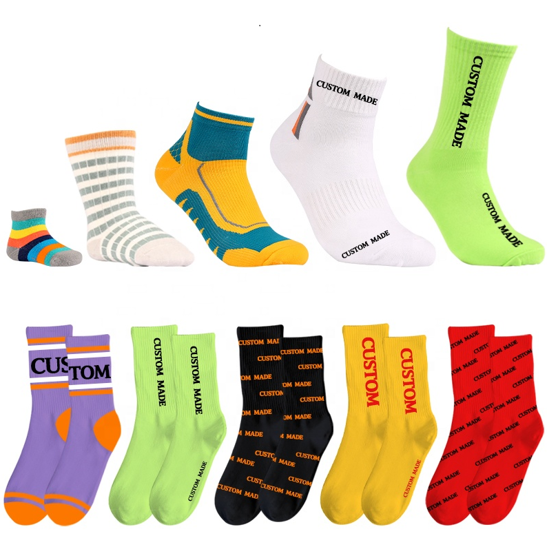 Xianghui Can Custom Logo Breathable Crew Recycled Sports Gym Socks