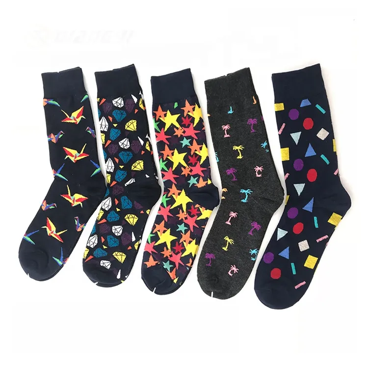 Xianghui Fashion Cheap Wholesale Men's Socks Cotton Colorful Sport Wool Socks