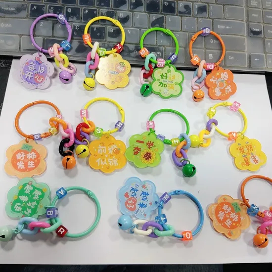 Xianghui Acrylic Pendant Decoration Gifts Key Holder Can Customize The Creative Motivational Blessing Text