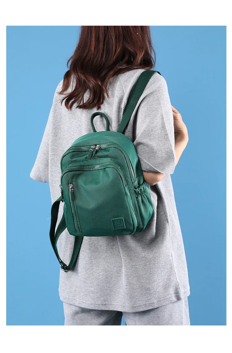 Xianghui Backpack Outdoor Travel Backpack Water Resistant Nylon Mini Handheld Women Schoolbag