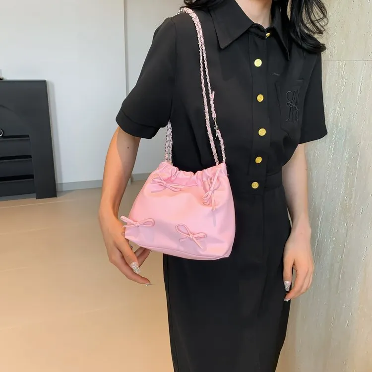 Xianghui Lazy Style Single Shoulder Commuting Women Class Large Capacity Bag