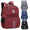 Xianghui Anti-Theft Schoolbag Leisure School Leather Backpack for Men