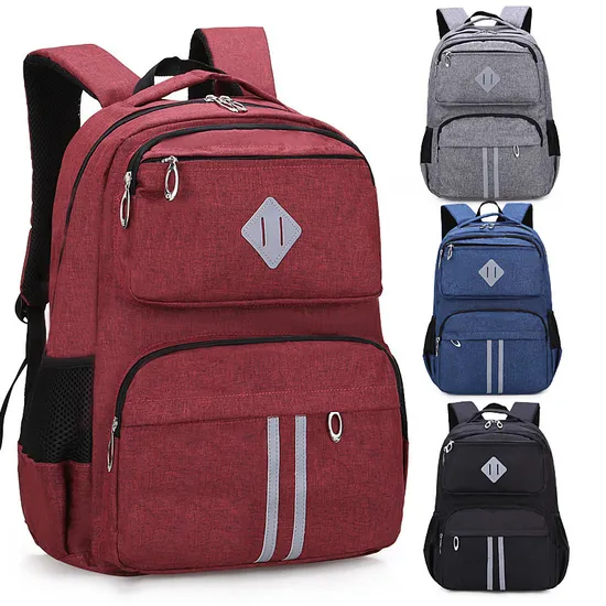 Xianghui Anti-Theft Schoolbag Leisure School Leather Backpack for Men