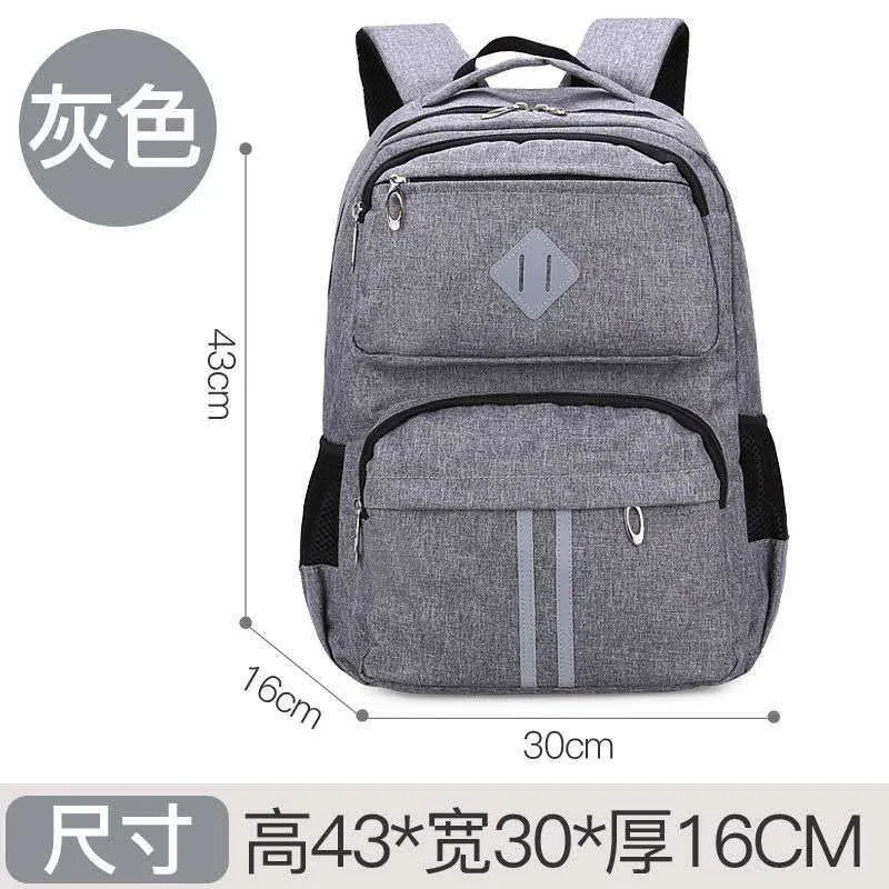 Xianghui Anti-Theft Schoolbag Leisure School Leather Backpack for Men