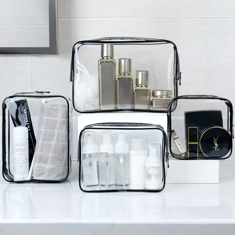 Xianghui Custom Makeup Bag Portable PU Leather Waterproof Pouch Travel Make up Bag Cosmetic Bag