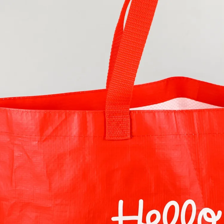 Xianghui Printed Film Bag Cartoon Printable Hand Woven Bag Thickened Waterproof Plastic Shopping Bag