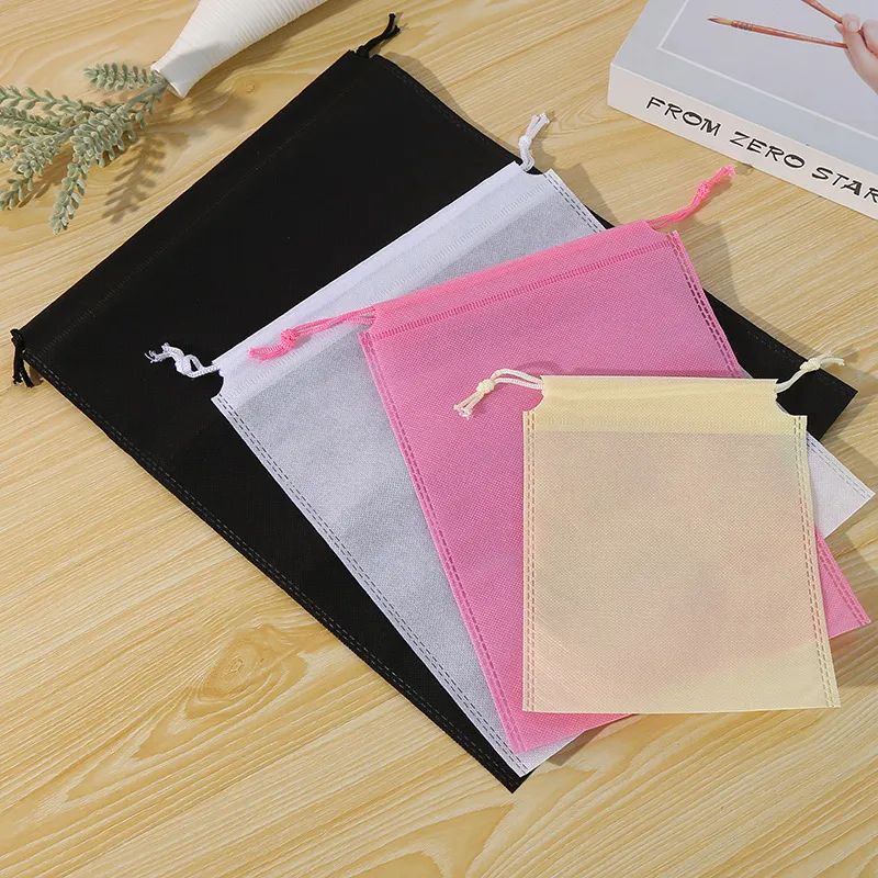 Xianghui Custom Non Woven Fabric Bundle Pocket Non-Woven Toy Rope Bag Electrical Bundle Pocket Non-Woven Cloth Shoe Bag