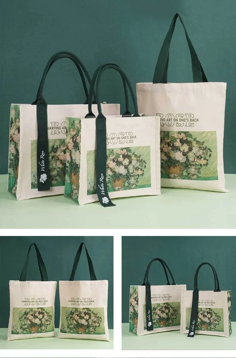 Xianghui Oil Painting Eco-Friendly Bag DIY Customized Promotional Bag