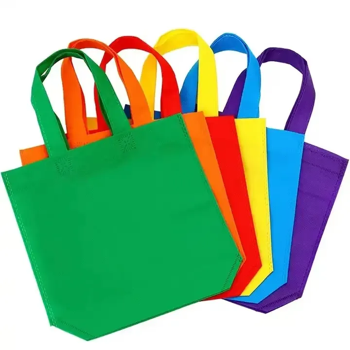 Xianghui Custom Reusable Foldable Custom Logo Non Woven Tote Bag Multicolor Small Gift Bags