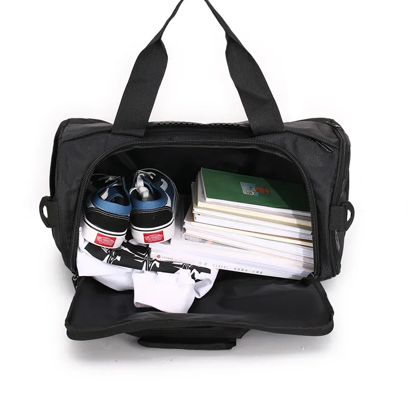 Custom Logo Water Proof Travel Sports Gym Bag with Shoe Compartment