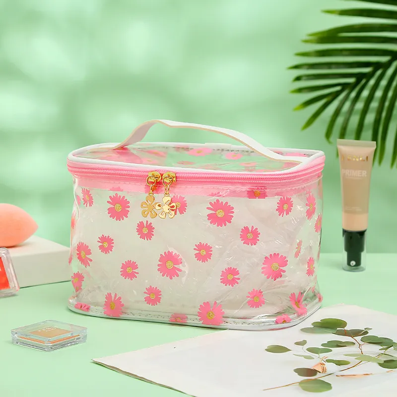 Xianghui Custom Toiletry Bags Packaging Gift Make up PVC Zipper Cosmetic Wash Beauty Makeup Cosmetic Bag