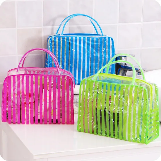 Xianghui Custom Toiletry Bags Packaging Gift Make up PVC Zipper Cosmetic Wash Beauty Makeup Cosmetic Bag