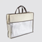 2024 Customizable Non-Woven Reusable Shopping Bag Canvas Tote with Cotton Handle Home Textile Zipper Packaging Logo Pattern Gift