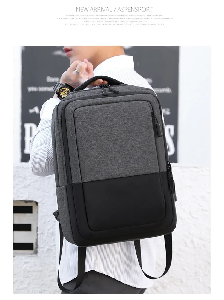 Multi-Layered Nylon Splash-Proof Computer Backpack Travel Luggage Dry-Wet Shoulder Bag