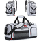 Unisex Small Size Sport Bag Waterproof Gym Carry Tote Oxford Zipper Weekender Travel Bag Shoe Compartment Wet Fashion Letter