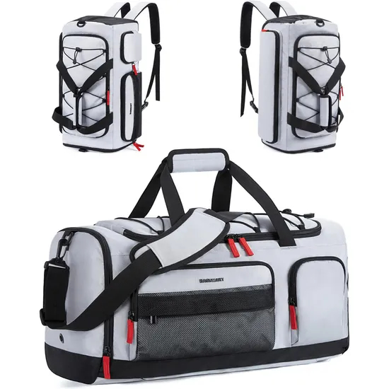 Unisex Small Size Sport Bag Waterproof Gym Carry Tote Oxford Zipper Weekender Travel Bag Shoe Compartment Wet Fashion Letter