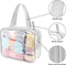 Factory Custom Logo Women PVC Makeup Cosmetic Pouch Travel Promotional Leather PU Cosmetic Bag