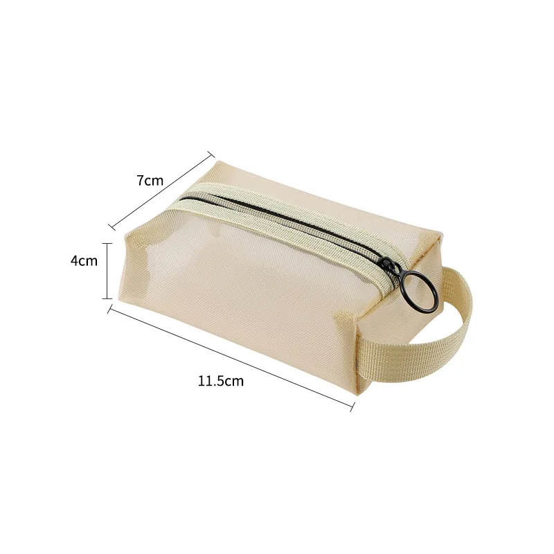 Xianghui Travel Women Toiletry Wash Small Bag Mesh Cosmetic Bag Travel Women Toiletry Wash Bag