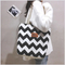 Xianghui Custom Ladies Alphabet Print Shoulder Eco Friendly Large Canvas Tote Bag