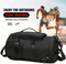 Xianghui Gym Bag Sports Duffle Bag Travel Backpack Shoes Compartment Black Golf Bag