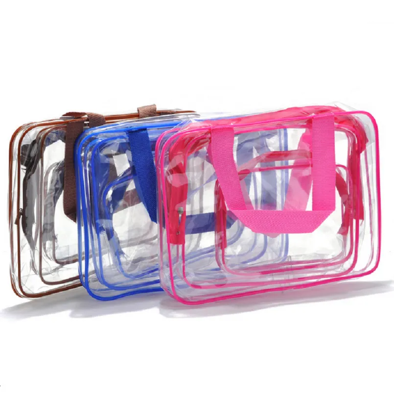 Xianghui Waterproof Toiletry Bags Makeup Bag PVC Pouch Bag with Zipper