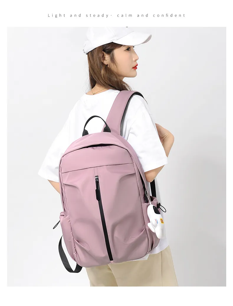 Backpack Casual Street Oxford Waterproof Schoolbag Backpack for Men and Women