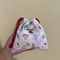 Xianghui Portable Makeup Toiletry Bag Travel Sanitary Pad Storage Bag Large Capacity Drawstring Closure Jewelry Storage Pouch