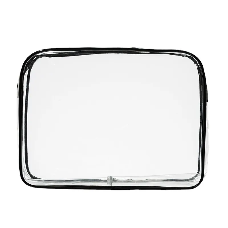 Xianghui OEM Transparent Make up Window PU PVC Cosmetic Bag Waterproof Travel Beauty Makeup Bag