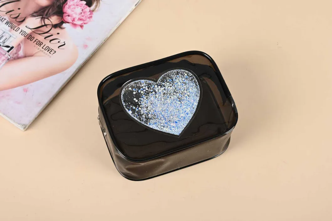 Xianghui Toiletry Bags Packaging Gift Make up PVC Zipper Cosmetic Wash Beauty Makeup Brush Cosmetic Bag