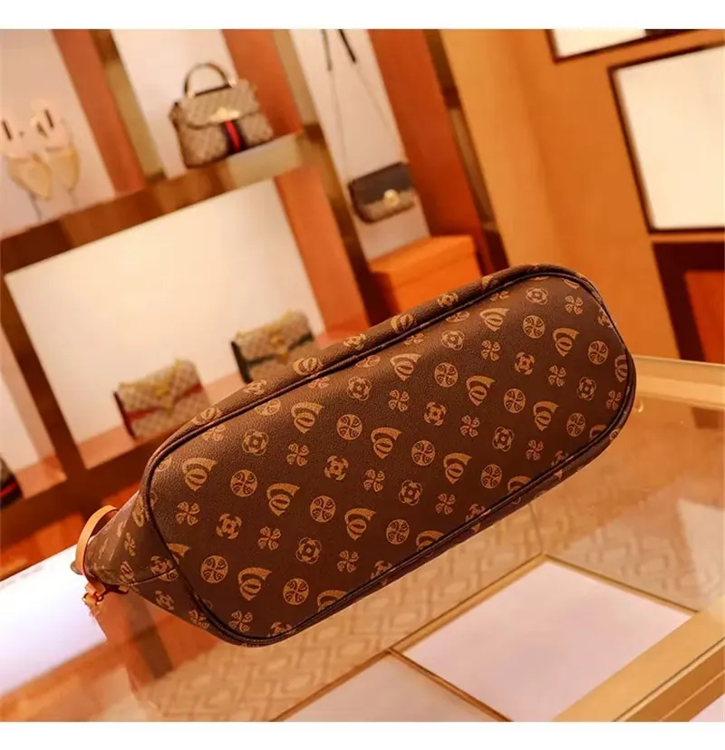 Xianghui Luxury Shoulder PU Leather Women Hand Bag Brand Fashion Tote Bag