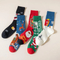 Xianghui Casual Christmas Socks in Multi-Color Cotton Fabric for Wholesale