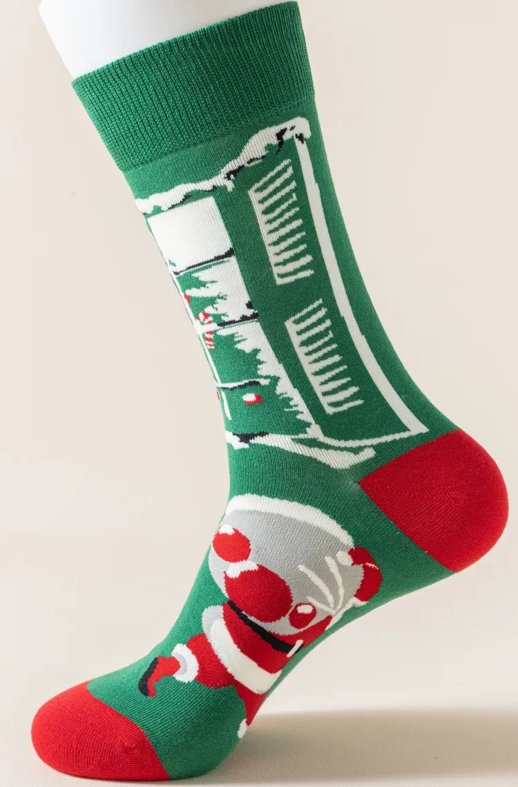 Xianghui Casual Christmas Socks in Multi-Color Cotton Fabric for Wholesale