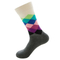 Xianghui Wholesale Custom Pattern Jacquard Tube Happy Combed Cotton Crew Socks