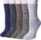 Xianghui Wool Socks Thick Knit Warm for Women Cozy Comfy Socks