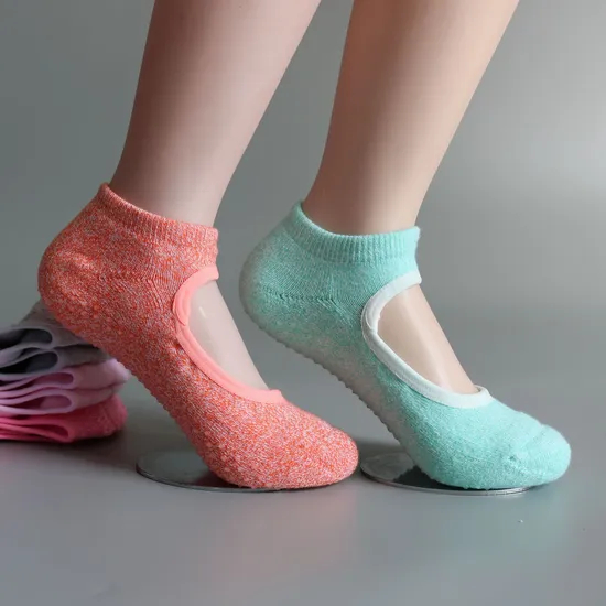 Xianghui Women High Quality Pilates Anti-Slip Breathable Backless Sport Yoga Socks