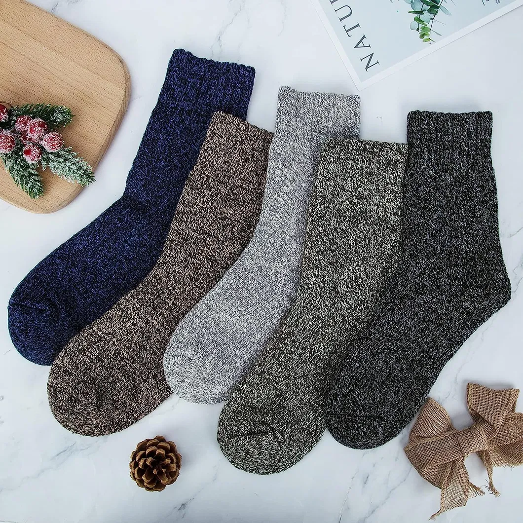 Xianghui Wool Socks Thick Knit Warm for Women Cozy Comfy Socks