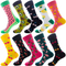 Xianghui Unisex Custom Logo Packaging Happy Socks Men Colorful Socks
