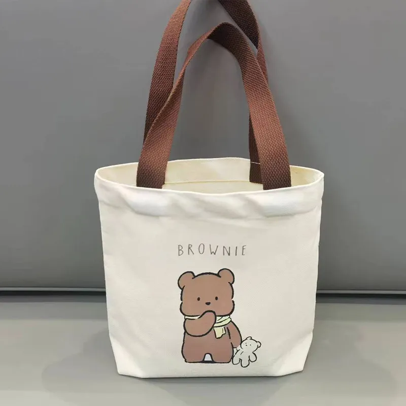 Xianghui Logo Printed on It Children's Student Canvas Bag Summer Birthday Gift Handbag