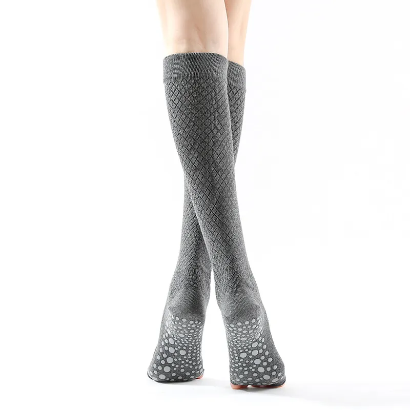 Xianghui Winter Warm Non-Slip Dance Five-Finger Knee-Highs Sports Yoga Socks