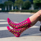 Xianghui Fashion Crazy Athletics Over The Calf Mens Sports Socks